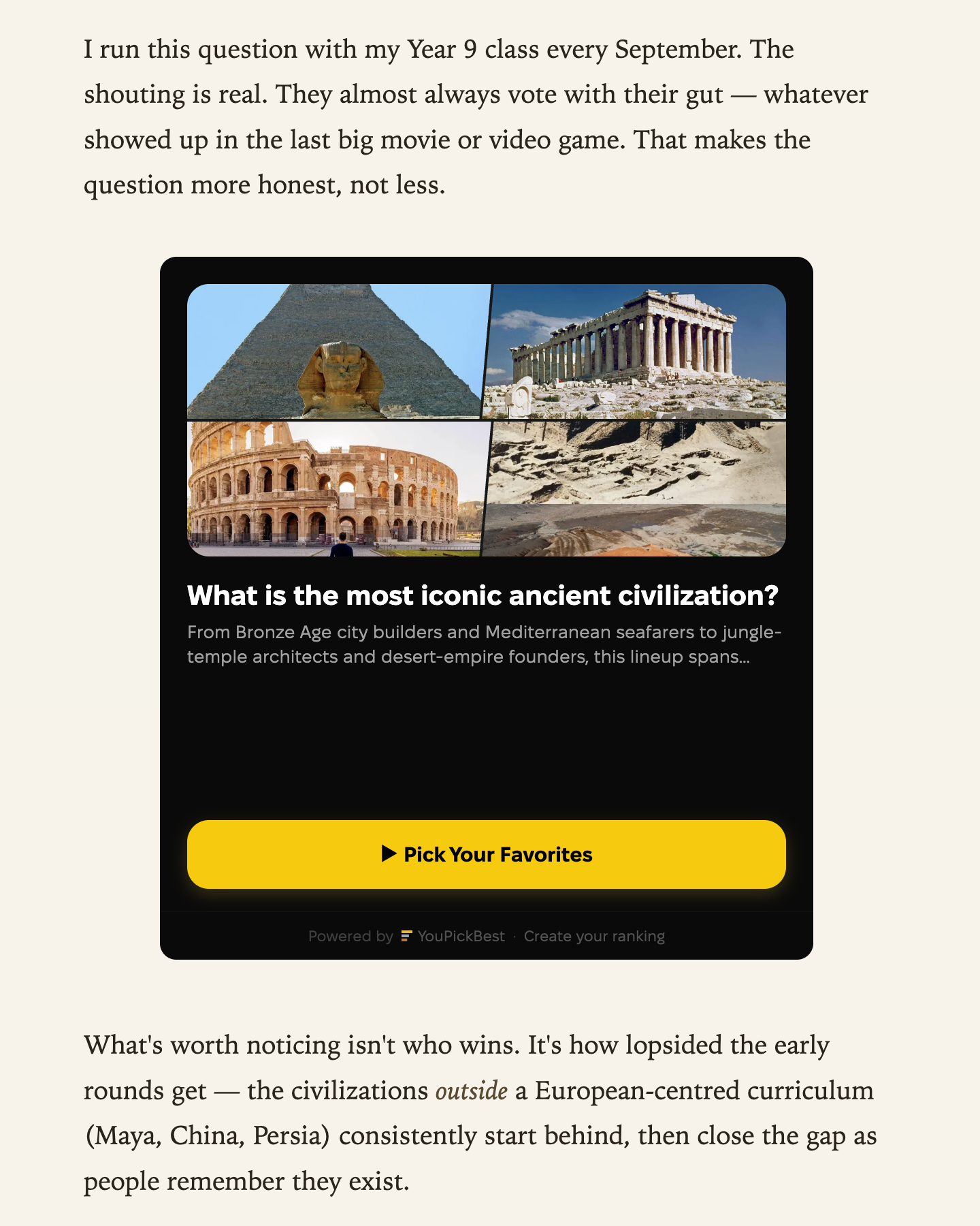 The widget’s cover, the preview that invites a click