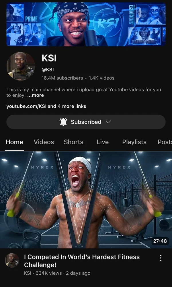 KSI - ranking option ranked #6